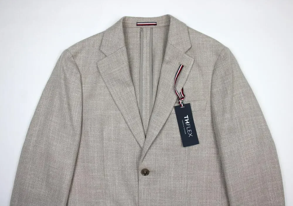 Tommy Hilfiger Gene Sport Coat Mens 36 S Tan TH Flex Stretch Modern Fit Blazer